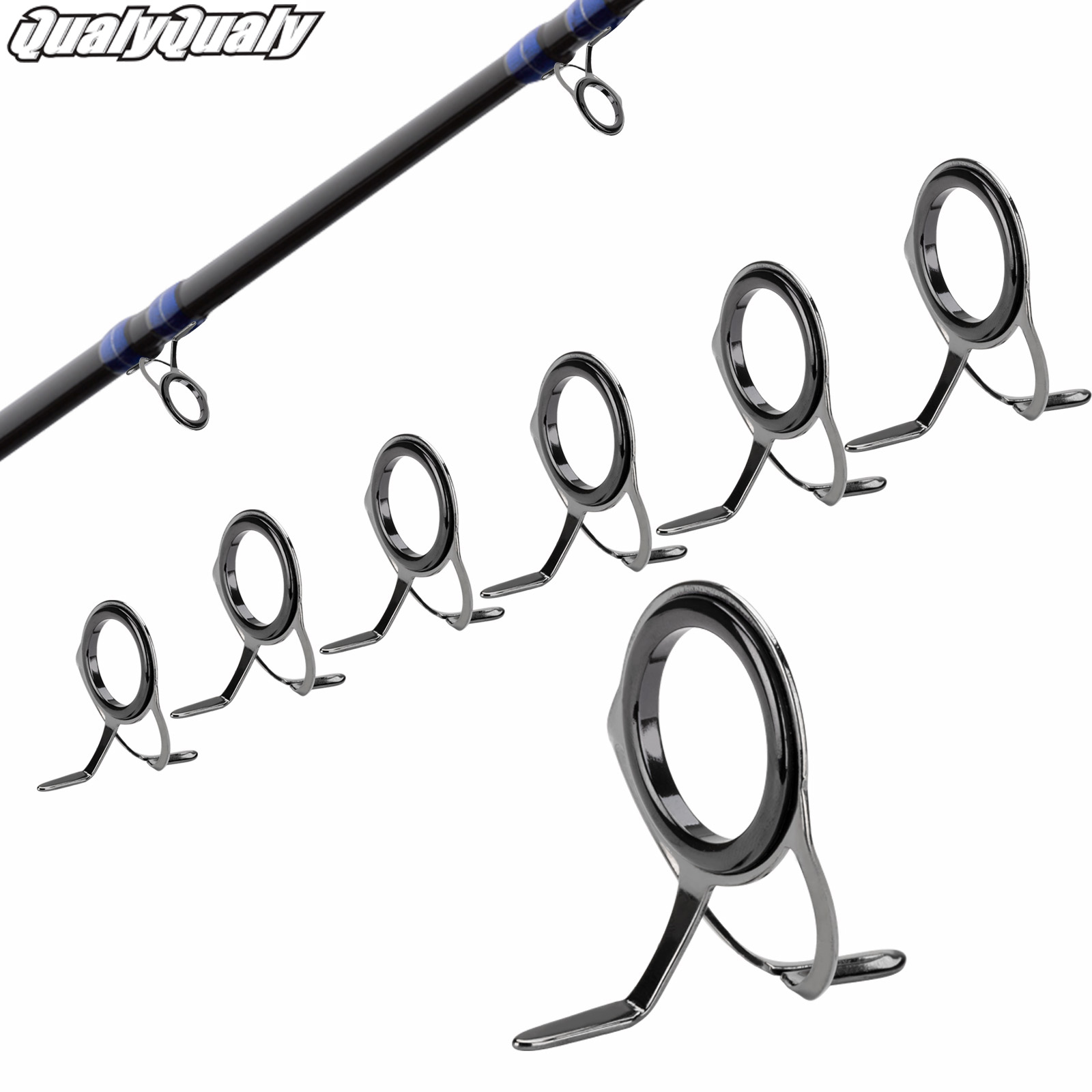 Fishing Rod Casting - 7 قطعة الصيد رود أدلة طقم