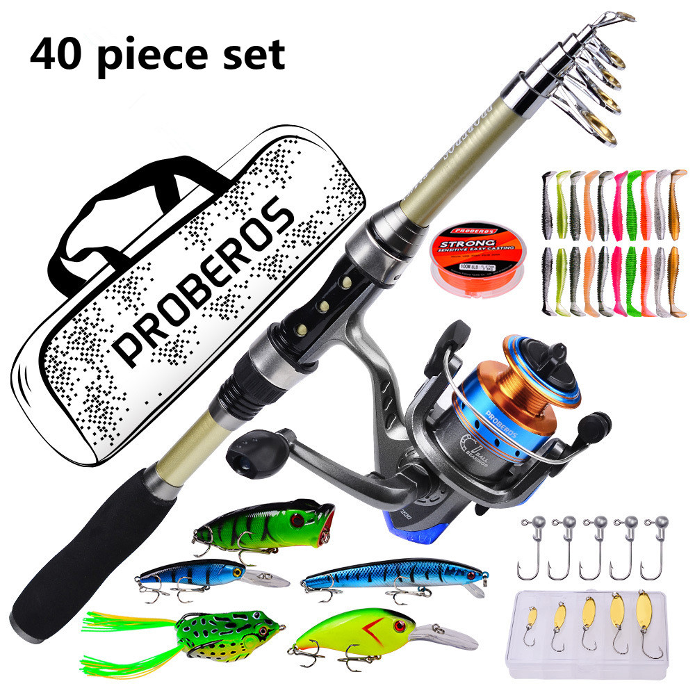Fishing Rod Fly - مجموعة مكونة من 40 قطعة من
