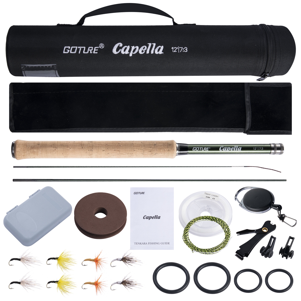 Fishing Rod Fly - Goture Tenkara يطير الصيد رود كومبو