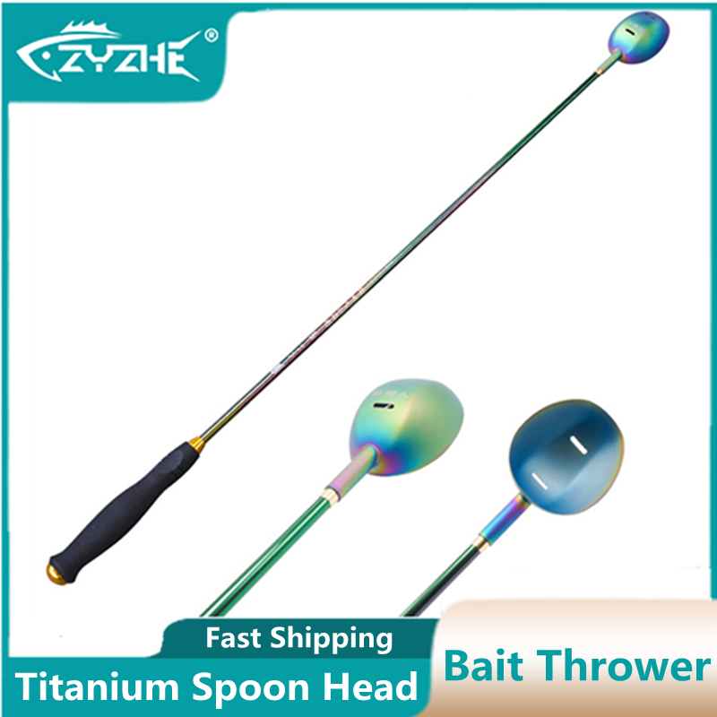 Fishing Rod Carbon Fiber - قاذف الطعم ZYZHE برأس من التيتانيوم