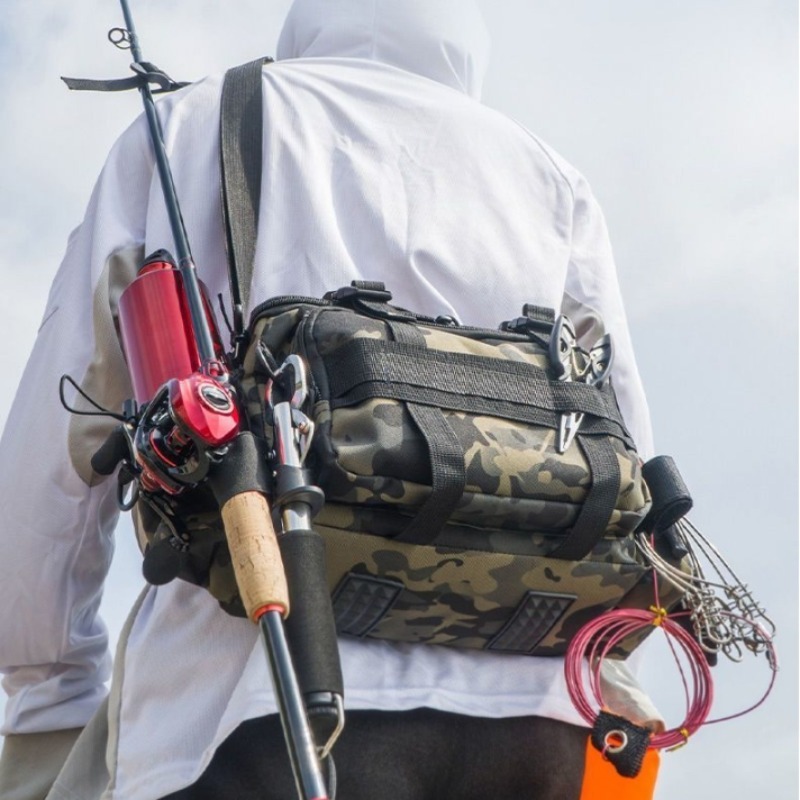 Fishing Rod Fly - معدات صيد الأسماك، حقيبة كتف، حقيبة