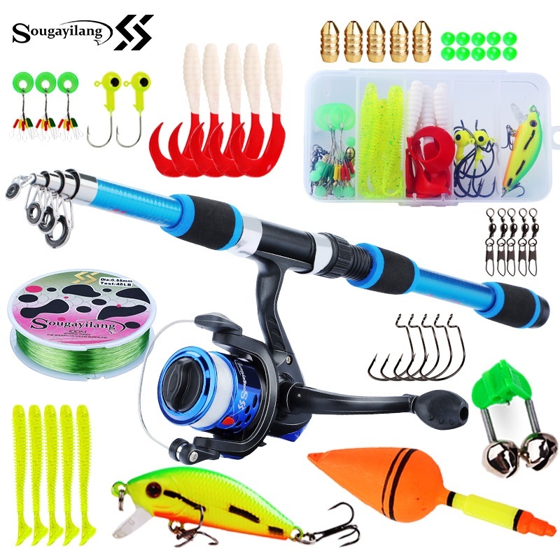 Fishing Rod Combo - Sougayilang الاطفال قصبة صيد خشبية مجموعة