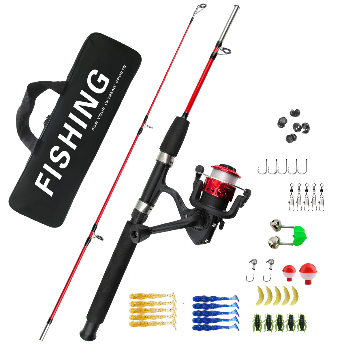 طقم صيد الأسماك على الجليد من  - مراجعة Fishing Rod Ice وسعره