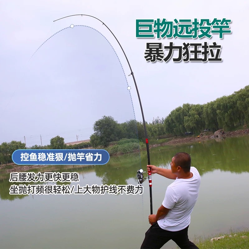 قصبة صيد تلسكوبية 2.7م 3.0م 3. - مراجعة Fishing Rod Surf وسعره