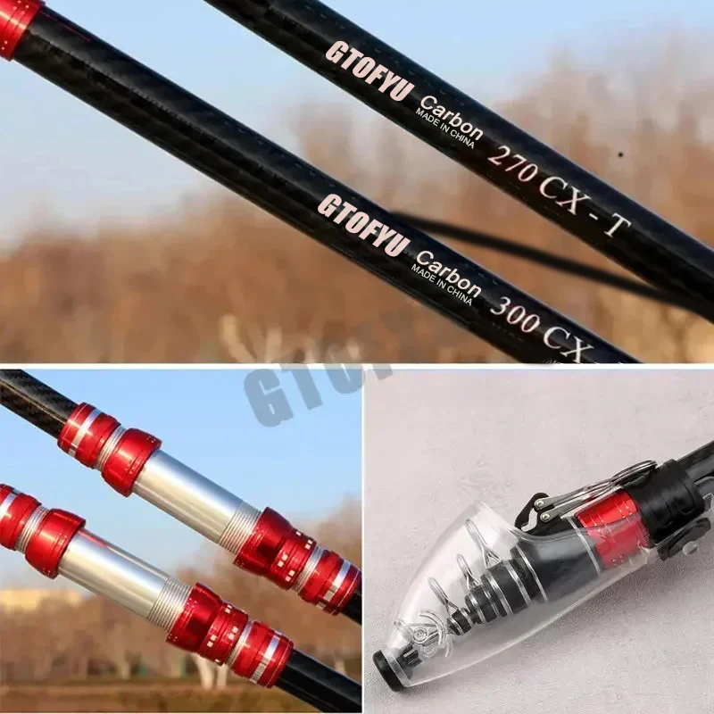 قصبة صيد تلسكوبية 2.7م 3.0م 3. - مراجعة Fishing Rod Surf وسعره