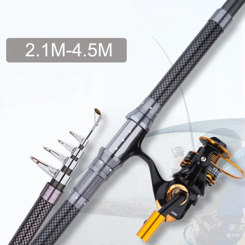 قصبة صيد تلسكوبية محمولة جديدة - مراجعة Fishing Rod Surf وسعره