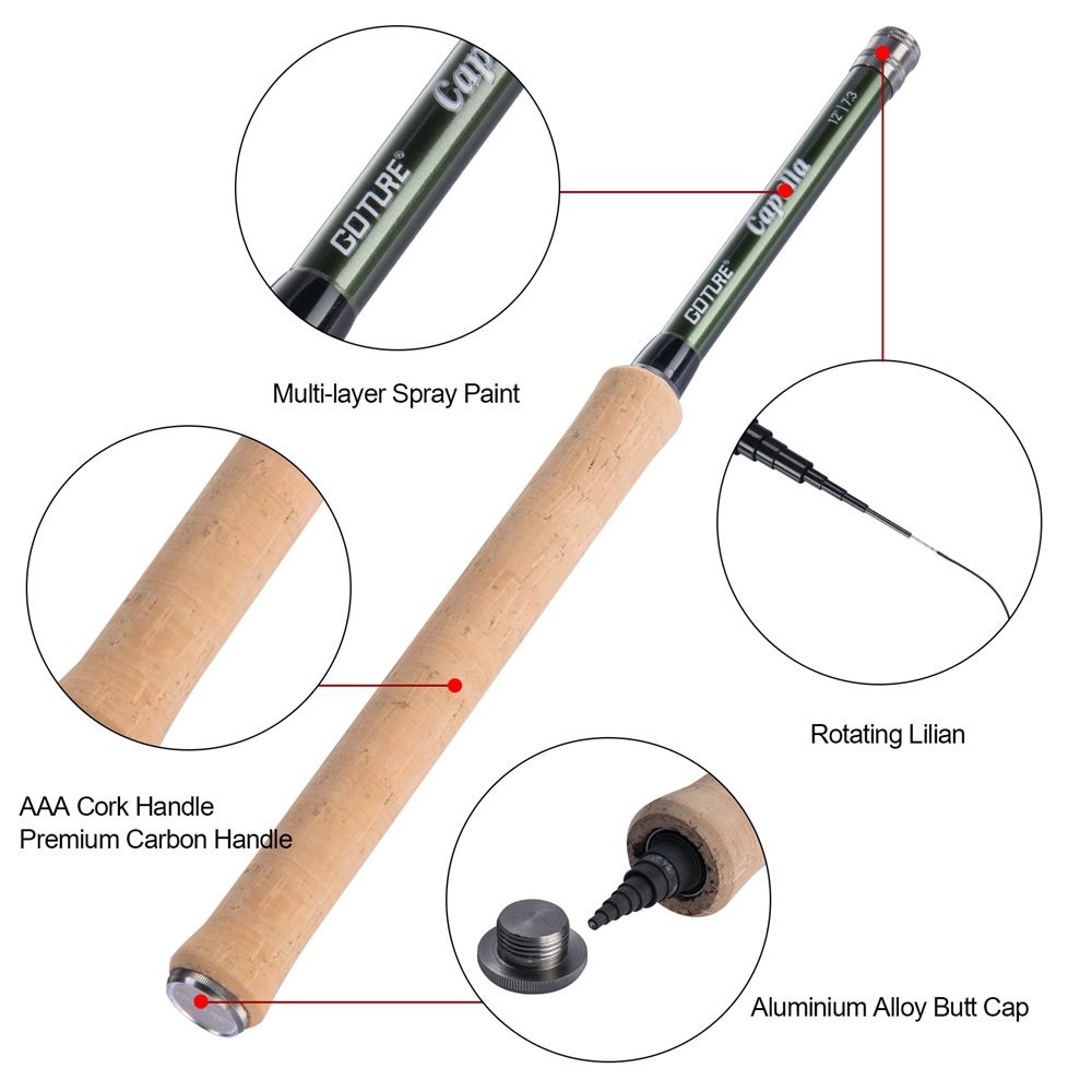 Goture Tenkara يطير الصيد رود  - مراجعة Fishing Rod Fly وسعره