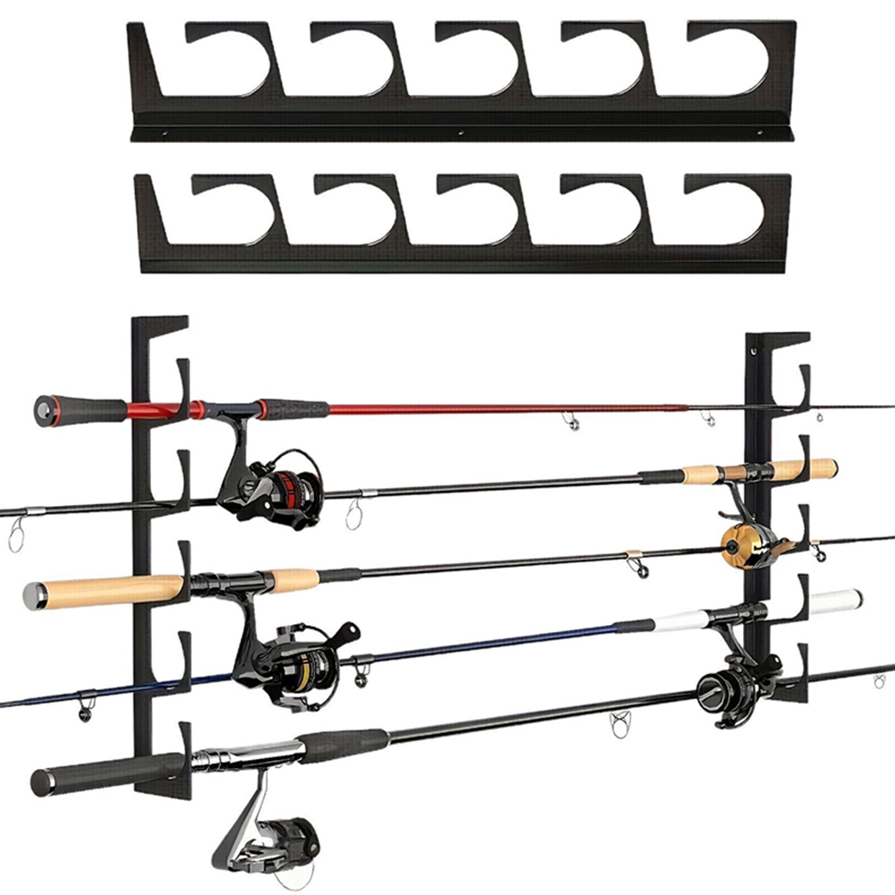 حامل معدني لقصبات الصيد B48B ل - مراجعة Fishing Rod Rack وسعره