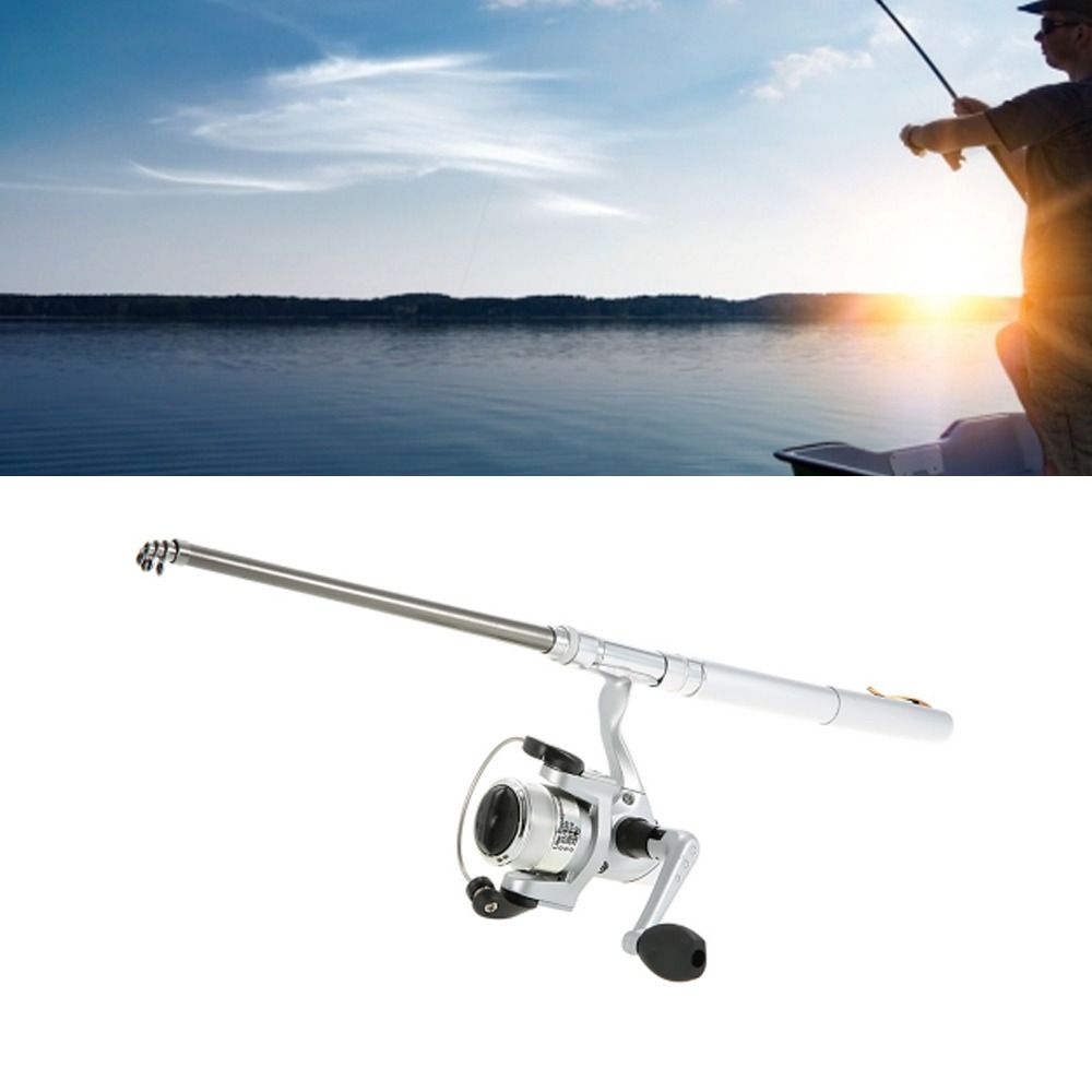 قصبة صيد محمولة تلسكوبية صغيرة - مراجعة Fishing Rod Fly وسعره