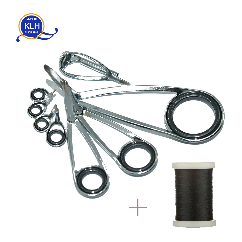 8 قطعة/المجموعة KLH قوس الفولا - مراجعة Fishing Rod Repair Kit وسعره