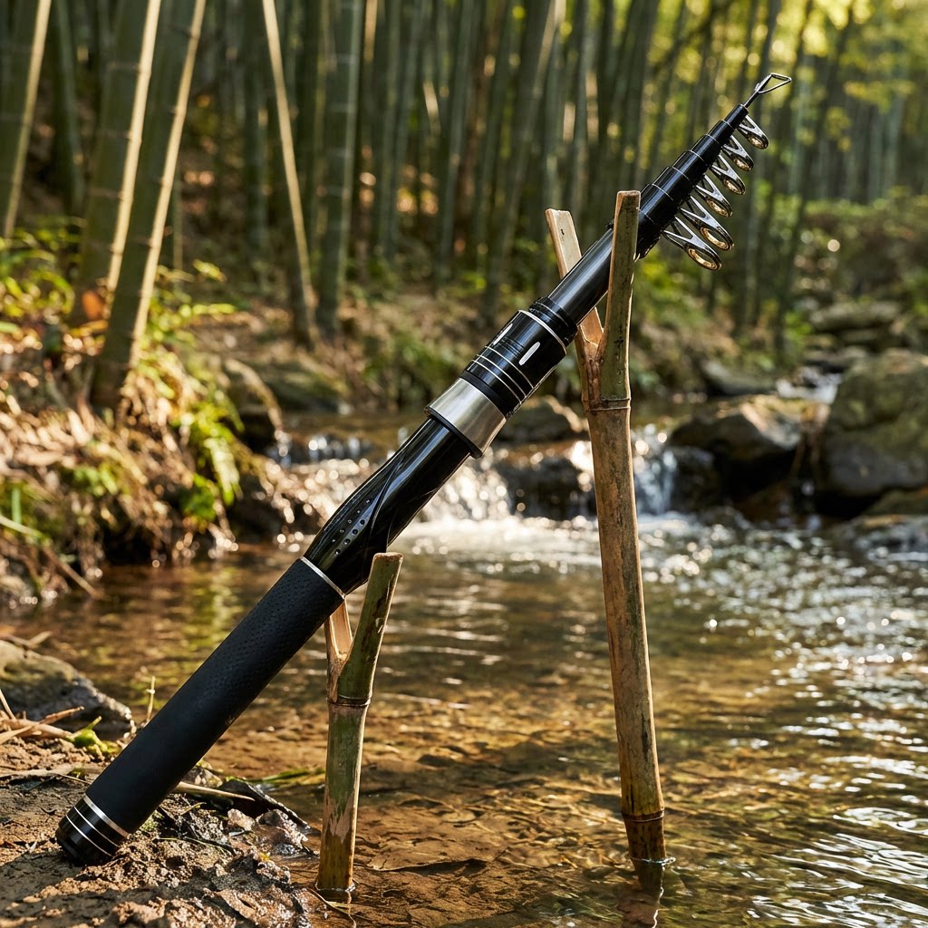 قصبة صيد تلسكوبية خفيفة الوزن  - مراجعة Fishing Rod Casting وسعره