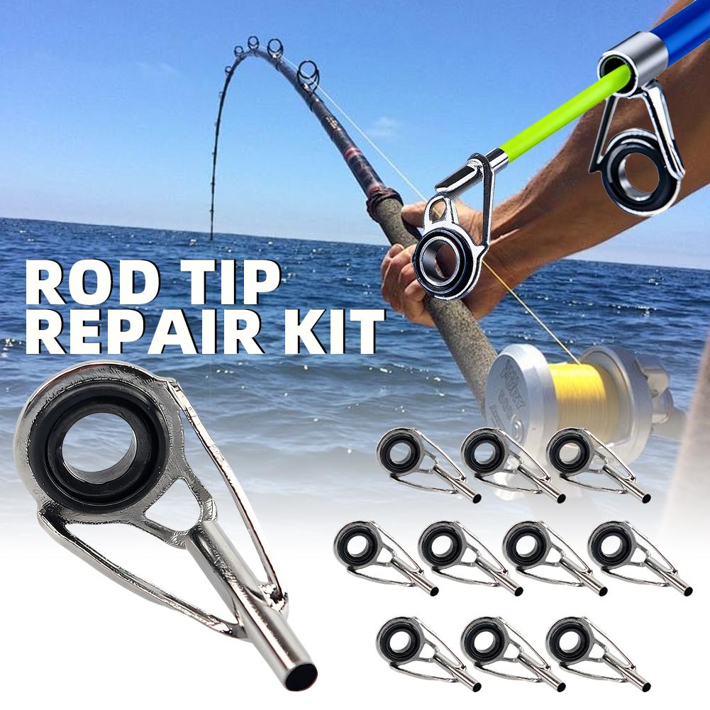 طقم إصلاح رؤوس صنارات الصيد 10 - مراجعة Fishing Rod Tip Replacement وسعره
