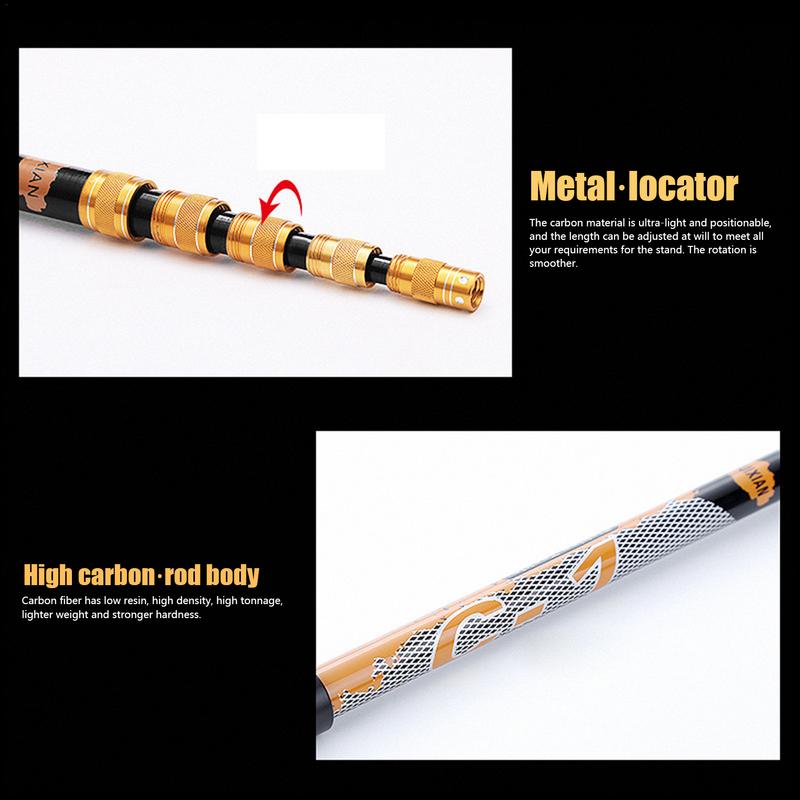 أصحاب قصبة صيد خشبية 360 درجة  - مراجعة Fishing Rod Carbon Fiber وسعره