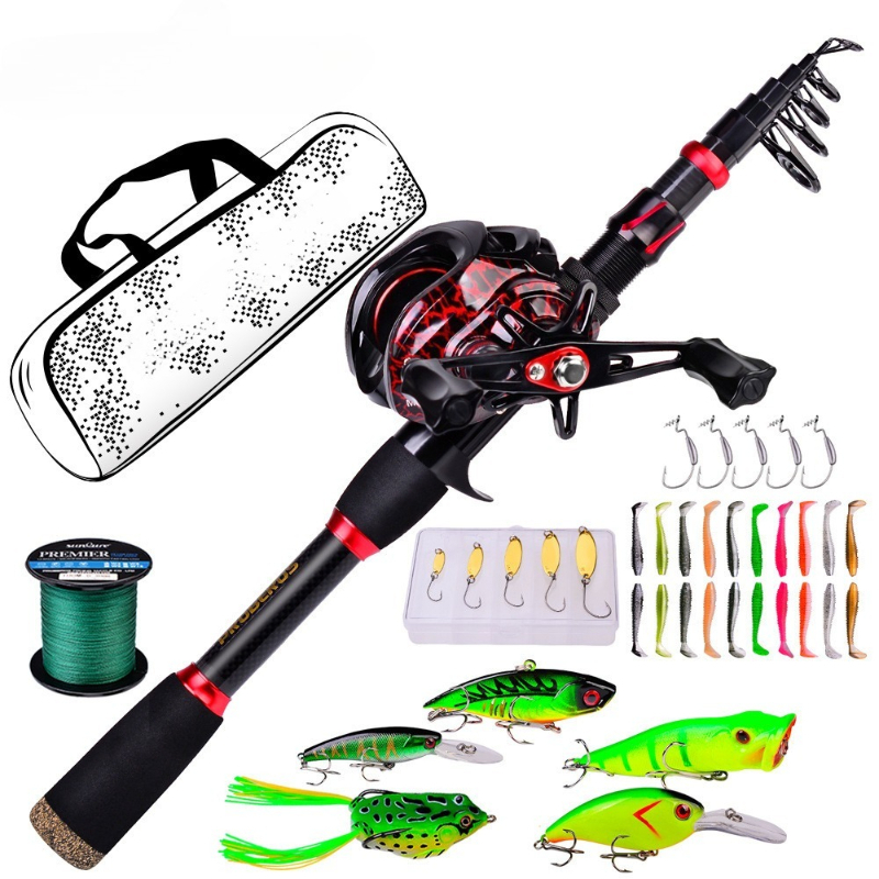 طقم صيد كامل من ألياف الكربون  - مراجعة Fishing Rod Carbon Fiber وسعره