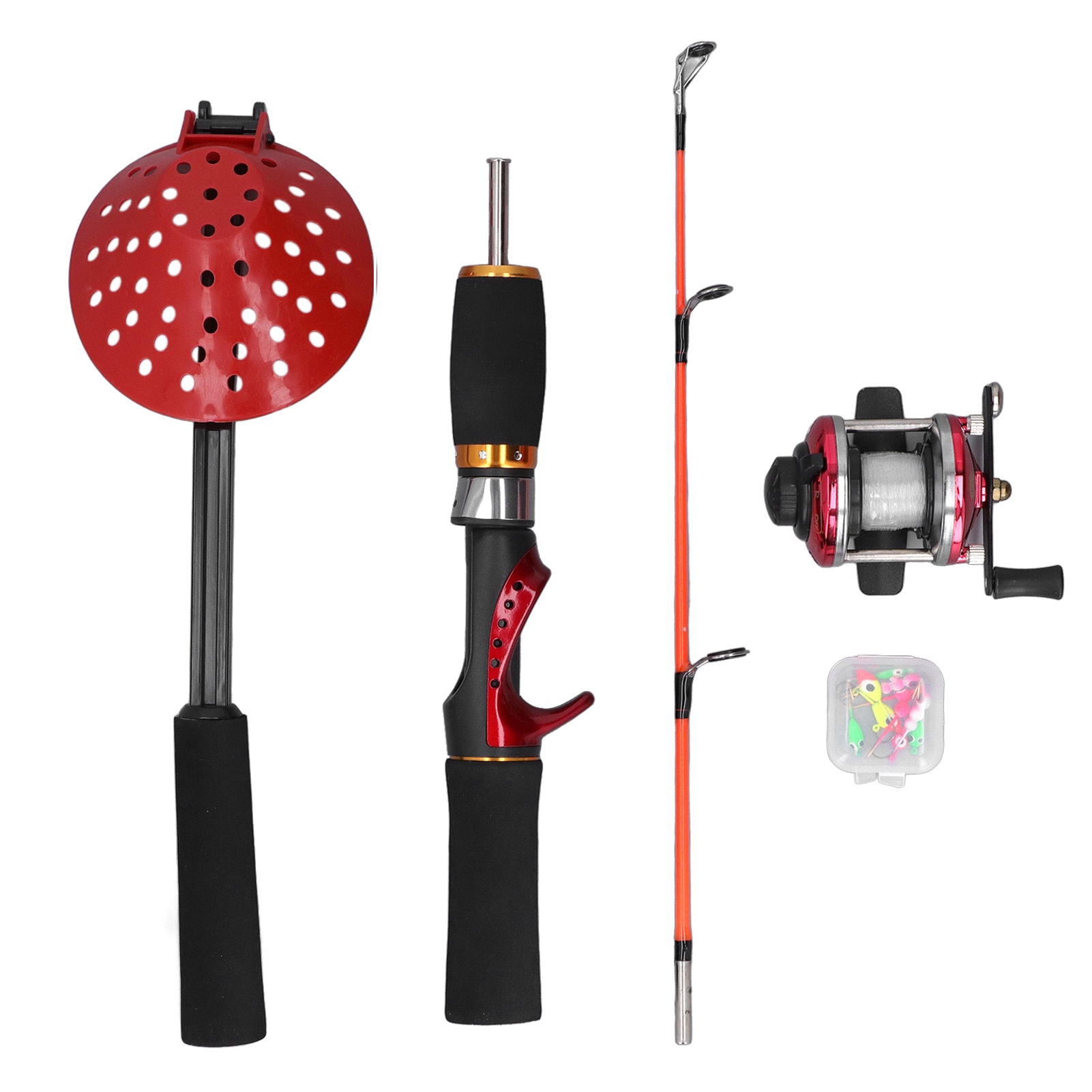 طقم صيد الأسماك على الجليد الش - مراجعة Fishing Rod Ice وسعره