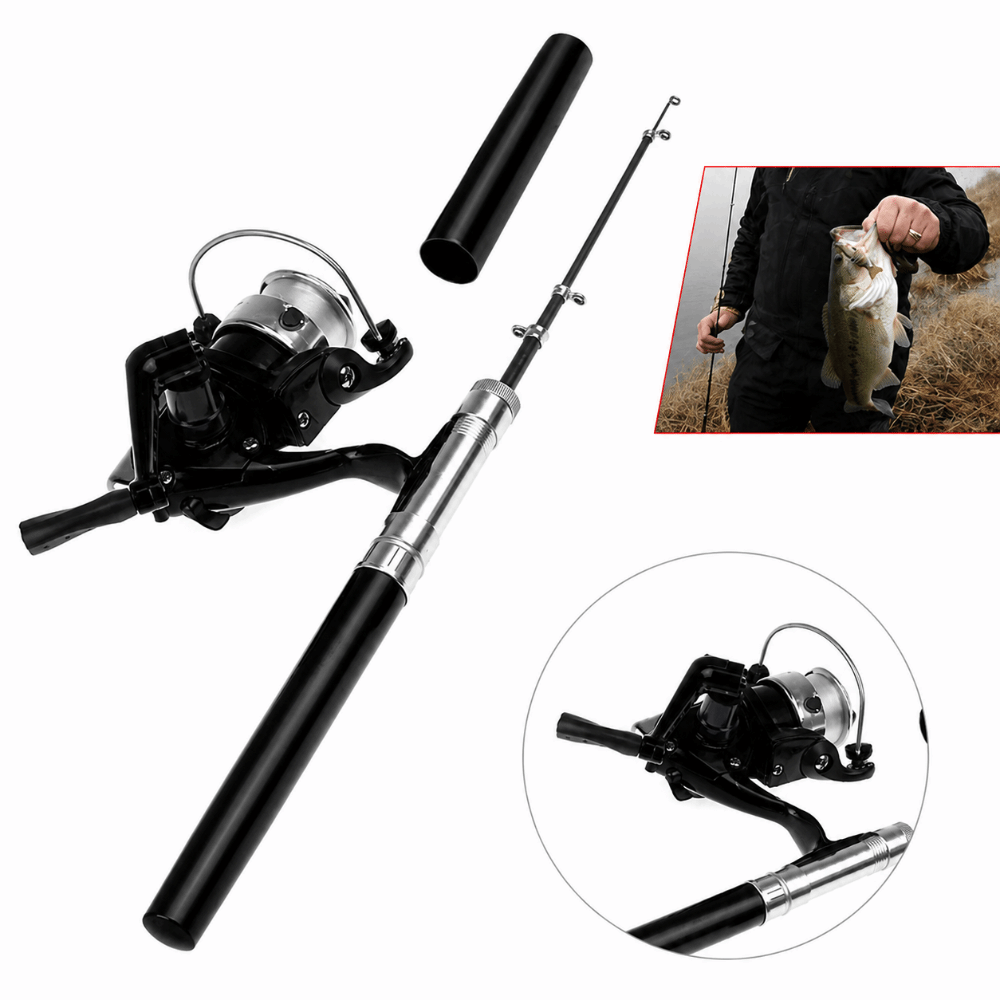 طقم صيد محمول بطول 39 بوصة مع  - مراجعة Fishing Rod Spinning وسعره