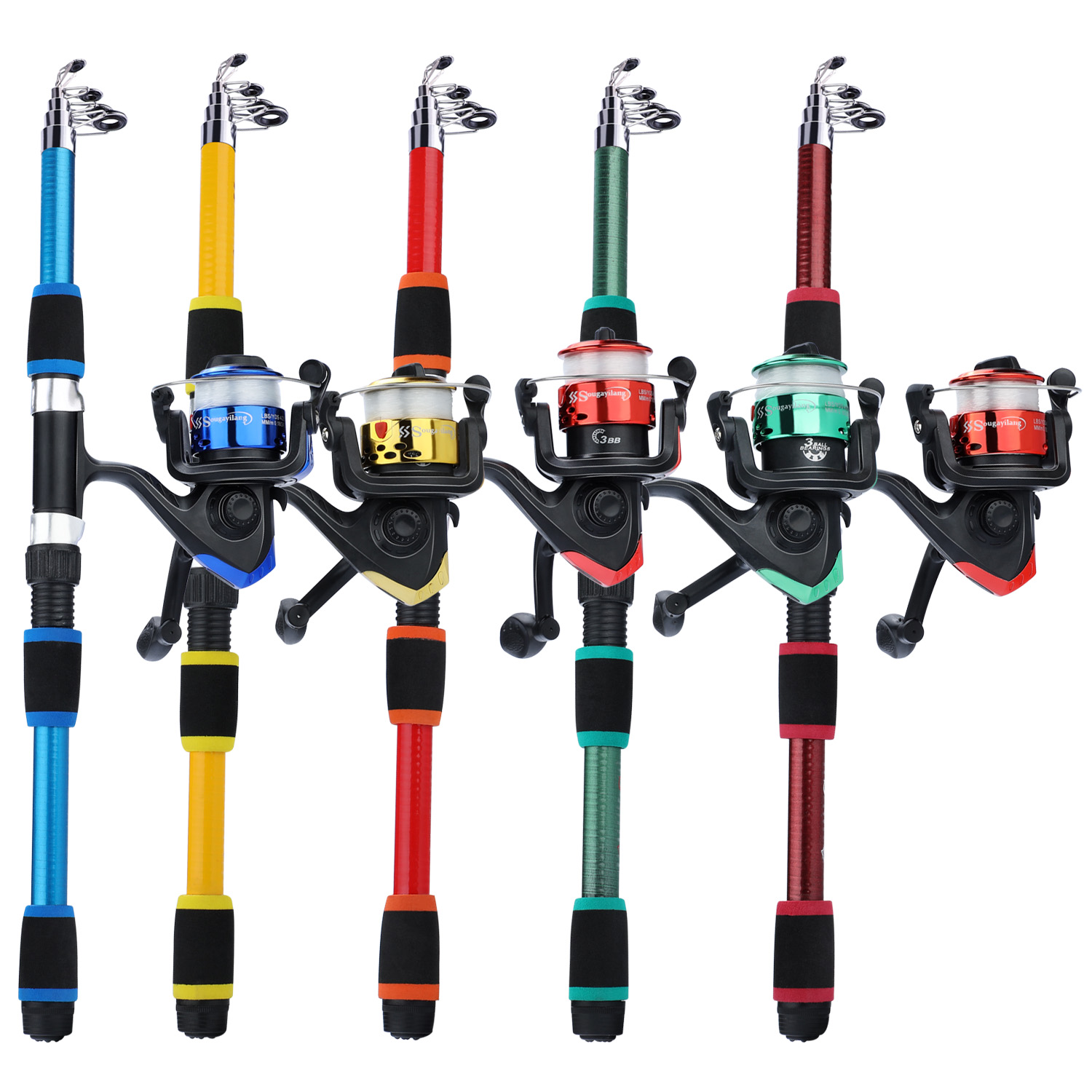 Sougayilang الاطفال قصبة صيد خ - مراجعة Fishing Rod Combo وسعره